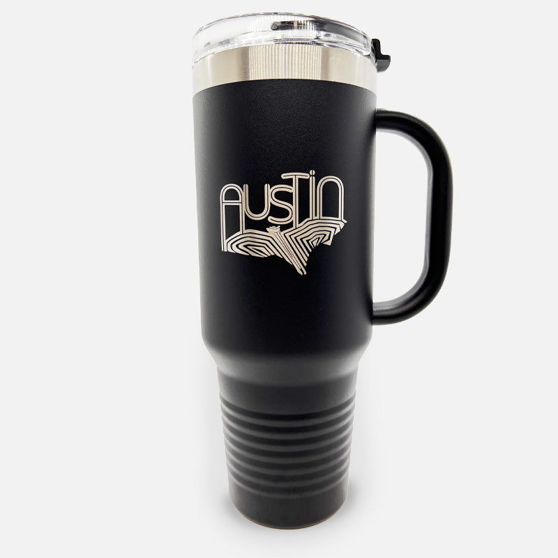 Austin Texas Bat Edge 40oz Travel Mug