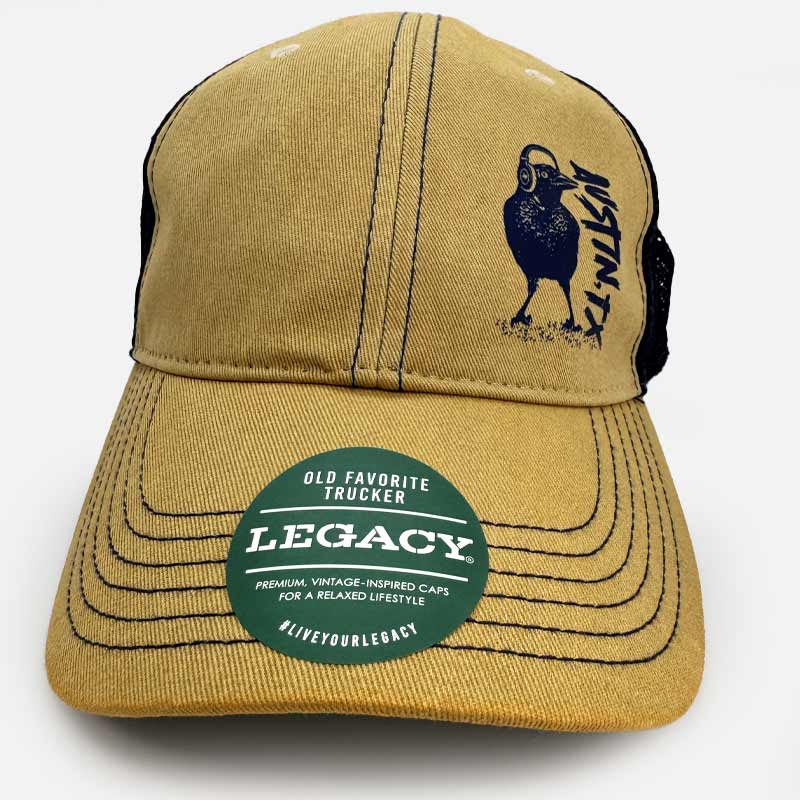 Beats Austin Trucker Hat, LEGACY - Old Favorite Trucker Cap - OFA, Khaki/ Navy