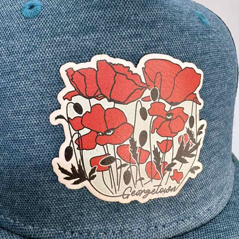 Georgetown Poppies Trucker Hat, LEGACY - Five-Panel Trucker Cap - ROADIE