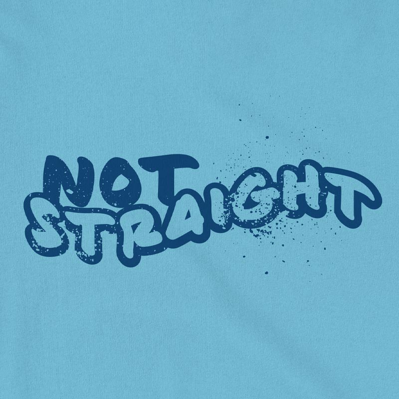 Not Straight T-shirt, LGBTQIA Pride T-shirt, Gay Pride